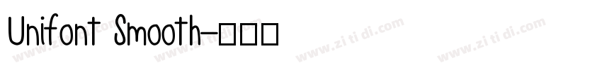 Unifont Smooth字体转换